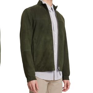 Theory Tremont Green Suede Jacket (BN-no tags)